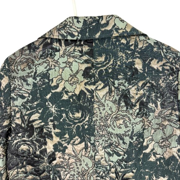Lafayette 148 Jacket Women's 10 Helena Metallic Brocade Blazer Lined Floral - Picture 6 of 14